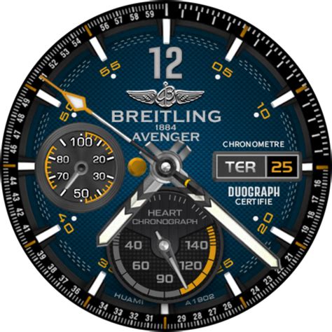 breitling watch face huawei|Breitling blue face chronograph.